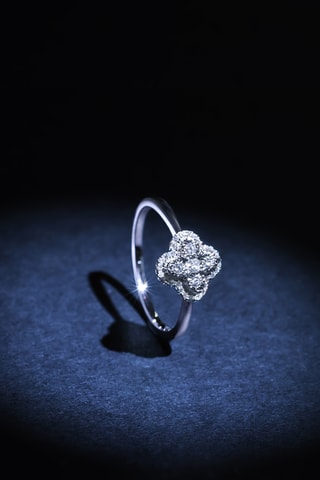 Anello Aélyne - Oro bianco e diamanti