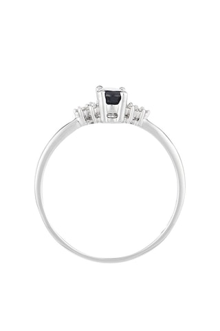 Anello Précieux Bleuet - Oro bianco, diamanti e zaffiro 