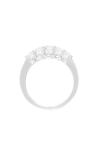 Anello Demi-Tour Eclatant - Oro Bianco e Diamanti
