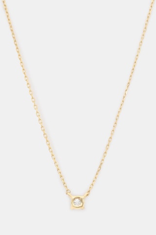 Collana Solitaire - Oro giallo e diamante