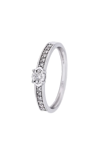 Bague Anya - Or blanc et diamants