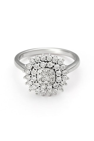 Bague Brillance Eternelle - Or blanc et diamants
