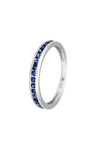 Bague Dakota - Or blanc et saphirs