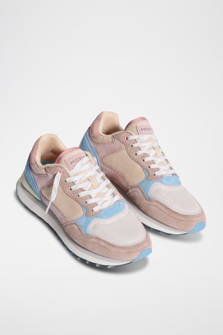 Sneakers in pelle Barcelona - Nude