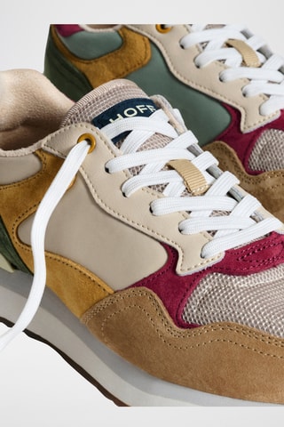 Sneakers in pelle Madrid - Beige