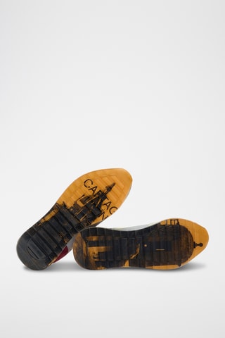 Sneakers in pelle Cartagena De Indias - Verde chiaro e celeste