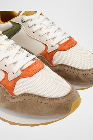 Sneakers in pelle Milwaukee - Bianco e verde