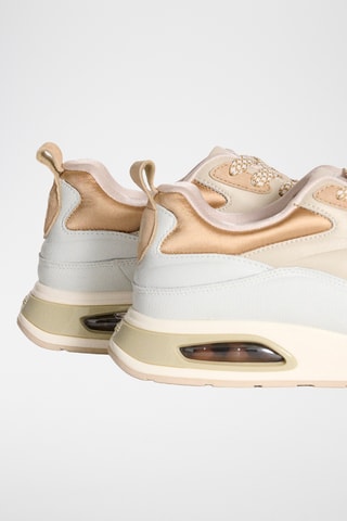 Sneakers in pelle Evolution - Bianco e beige