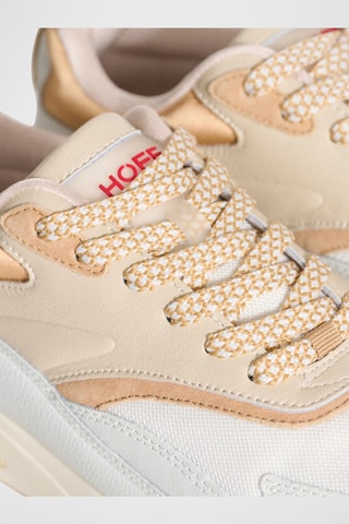 Sneakers in pelle Evolution - Bianco e beige