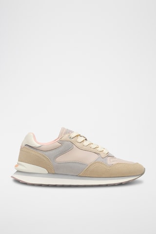 Sneakers in pelle Antibes - Taupe