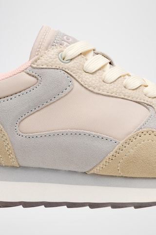 Sneakers in pelle Antibes - Taupe