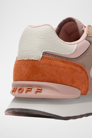 Sneakers in pelle Santos - Rosa e arancione