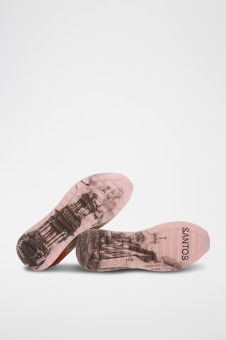 Sneakers in pelle Santos - Rosa e arancione