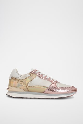 Sneakers in pelle Copper - Rosa e beige