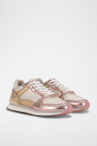 Sneakers in pelle Copper - Rosa e beige