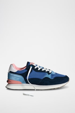 Sneakers in pelle Cork - Blu e rosa