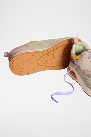 Sneakers in pelle Parthenon - Beige e viola
