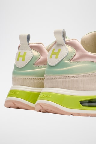 Sneakers in pelle Pantheon - Beige e verde