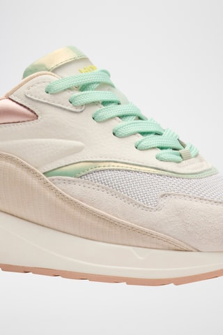 Sneakers in pelle Pantheon - Beige e verde