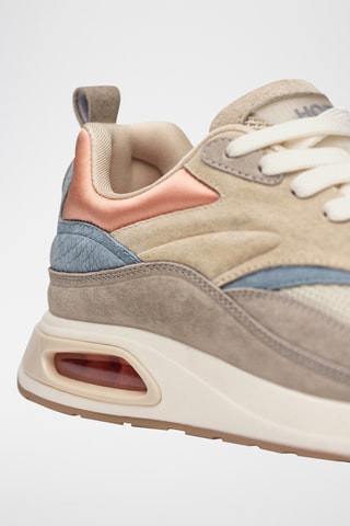 Sneakers in pelle Taj Mahal - Beige e grigio