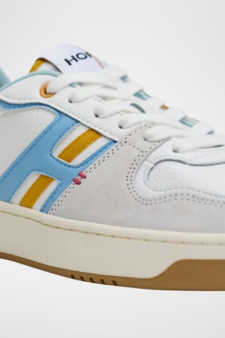 Sneakers in pelle Gare du Nord - Bianco e rosa