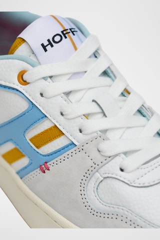 Sneakers in pelle Gare du Nord - Bianco e rosa