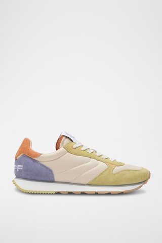 Sneakers in pelle Alexandria - Beige e verde