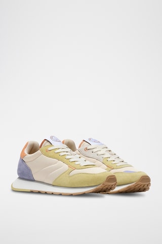 Sneakers in pelle Alexandria - Beige e verde