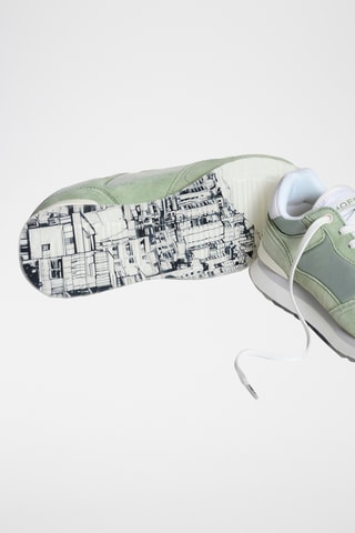 Sneakers in pelle Medellin - Verde