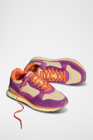 Sneakers in pelle Mumbaï - Fucsia