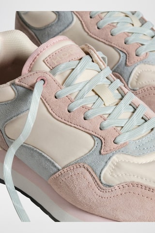Sneakers in pelle Saint Louis - Rosa e celeste