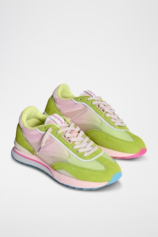 Sneakers Cat - Rosa e verde