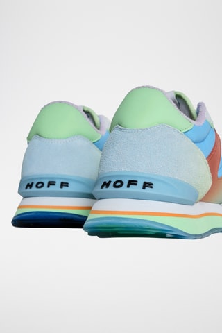 Sneakers in pelle - Blu e verde