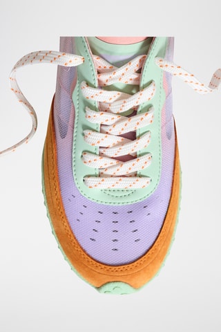Sneakers in pelle Parrot - Viola
