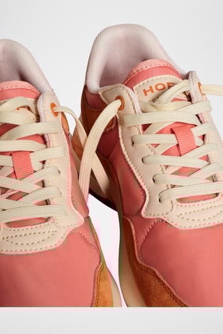 Sneakers in pelle Paris II - Rosa e arancione