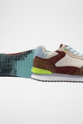 Sneakers in pelle Reno - Marrone