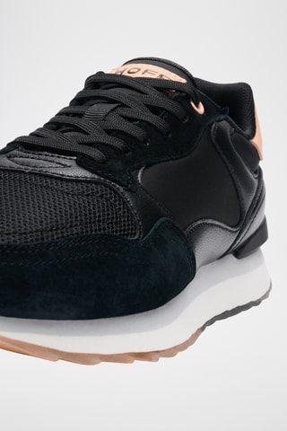 Sneakers in pelle scamosciata New York - Nero