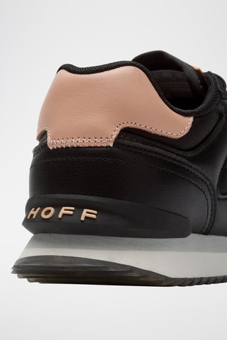 Sneakers in pelle New York - Nero e rosa