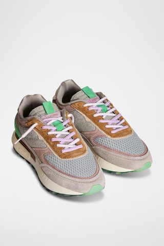 Sneakers in pelle Siberia - Kaki