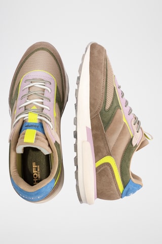 Sneakers in pelle Cuzco - Kaki e marrone