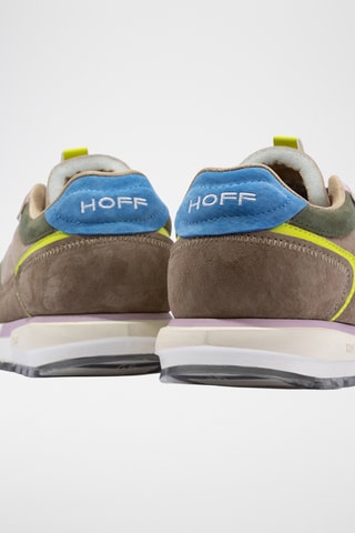 Sneakers in pelle Cuzco - Kaki e marrone