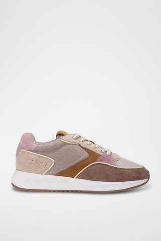 Sneakers in pelle Leith - Beige