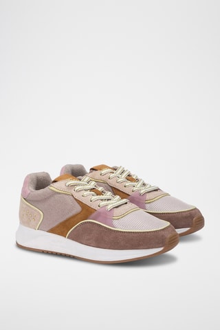 Sneakers in pelle Leith - Beige