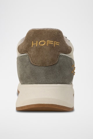 Sneakers in pelle - Kaki e marrone