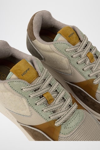 Sneakers in pelle - Kaki e marrone