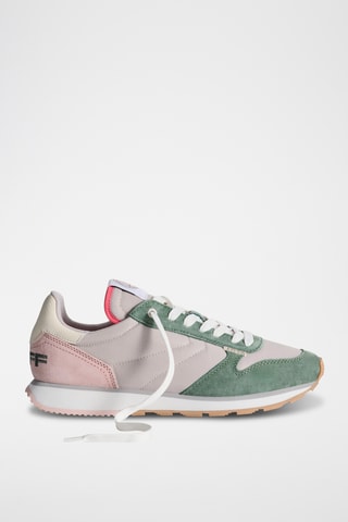 Sneakers in pelle Syracuse - Verde e rosa