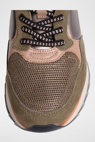 Sneakers in pelle Ljubljana - Kaki e rosa antico