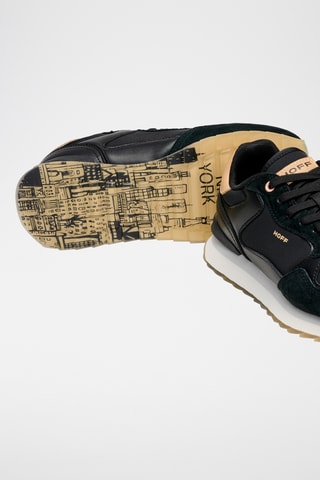 Sneakers in pelle New York - Nero