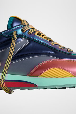 Sneakers The Clydes - Blu e rosa