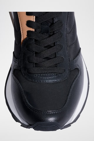 Sneakers in pelle Cumae - Nero